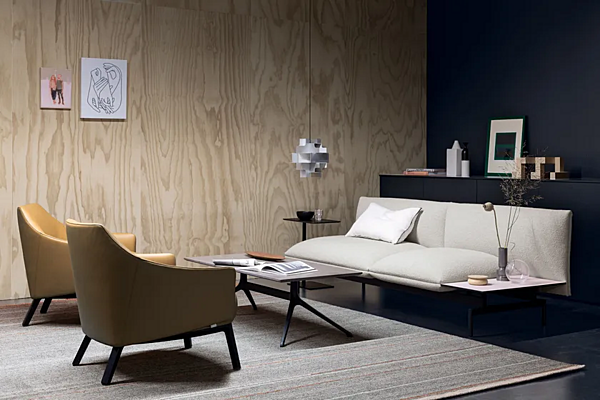 Fauteuil en cuir rembourré avec accoudoirs Bela Kristalia usine Kristalia de l'Italie. Foto №7
