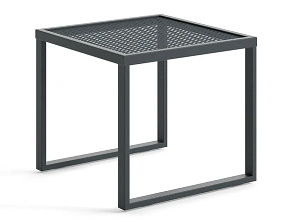 Table d'appoint carrée en aluminium laqué Atmosphera Qubik QU.SQ. usine ATMOSPHERA de l'Italie. Foto №1