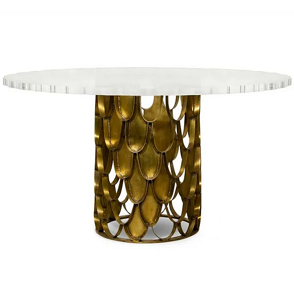Table ronde en laiton KOI BRABBU usine BRABBU de l'Italie. Foto №3
