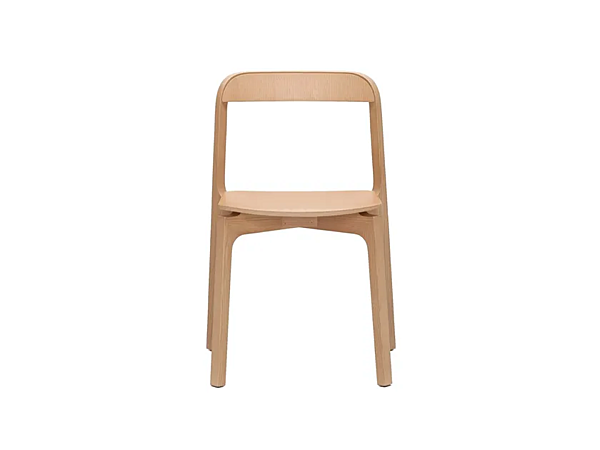 Chaise empilable en frêne Contorna Kristalia usine Kristalia de l'Italie. Foto №3