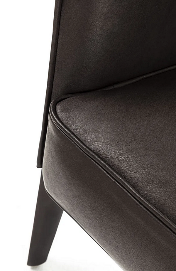 Fauteuil en cuir avec accoudoirs Jackie Frigerio usine Frigerio de l'Italie. Foto №7