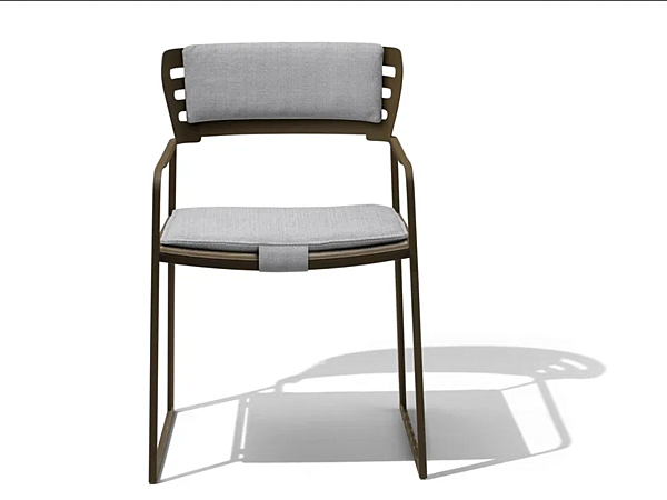 Chaise de jardin à base patinée avec accoudoirs GEA GIORGETTI 87041 usine GIORGETTI de l'Italie. Foto №5