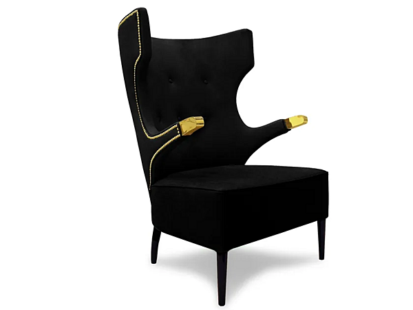 Fauteuil en cuir rembourré avec accoudoirs Sika BRABBU usine BRABBU de l'Italie. Foto №6