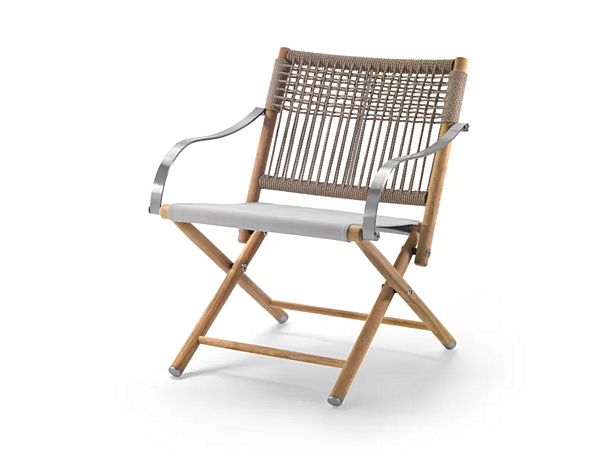 Fauteuil de jardin en iroko Lauren FLEXFORM 02C3C1 usine FLEXFORM de l'Italie. Foto №1