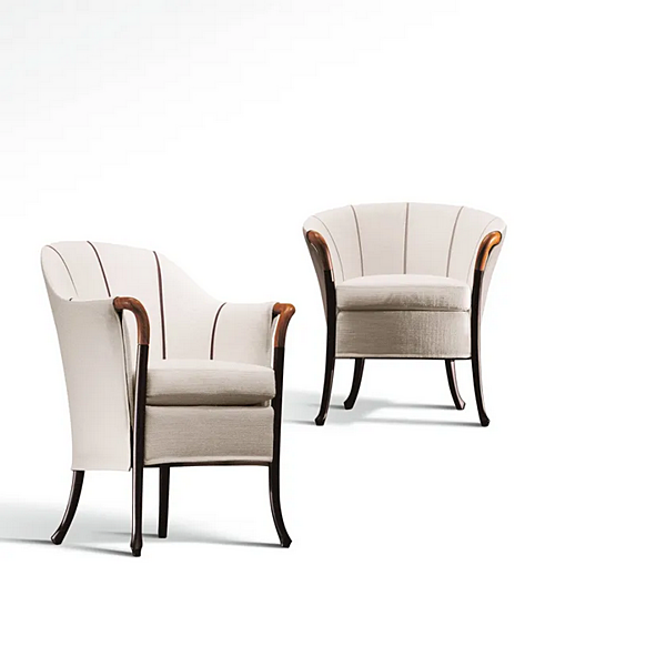 Fauteuil en tissu avec accoudoirs GIORGETTI Progetti Blossom usine GIORGETTI de l'Italie. Foto №2