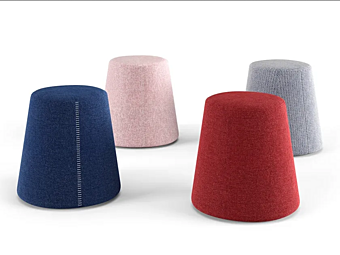 Pouf pour enfants rembourré en tissu Nidi collection Ello usine nidi de l'Italie