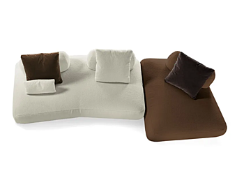 Canapé modulable en tissu avec repose-pieds Noa INNOVA Imbottiti