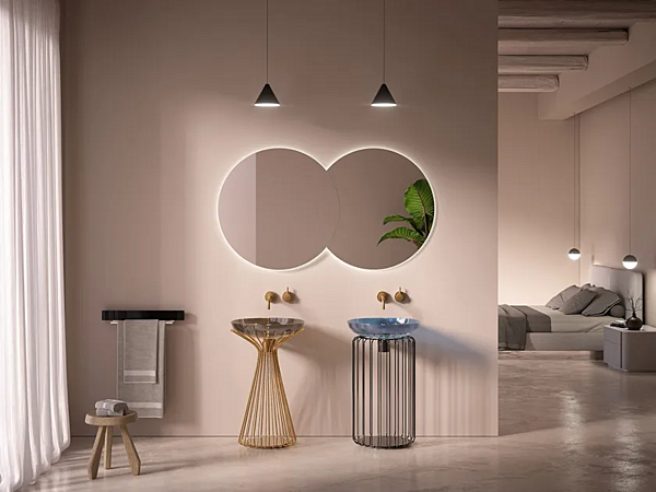 Lavabo rond sur pied en marbre Tristano e Isotta ARTELINEA IST1, ISO1 usine ARTELINEA de l'Italie. Foto №5