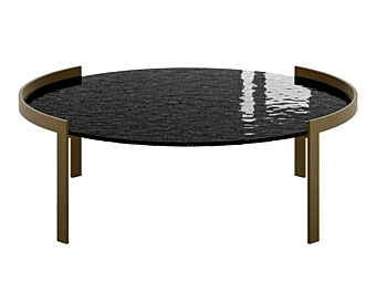 Table basse en cristal Eforma collection Perry usine Eforma de l'Italie