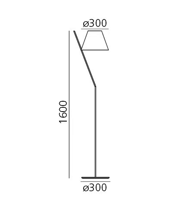 Lampe sur pied en polycarbonate LED La Petite Artemide 1753020A, 1753030A usine Artemide de l'Italie. Foto №7