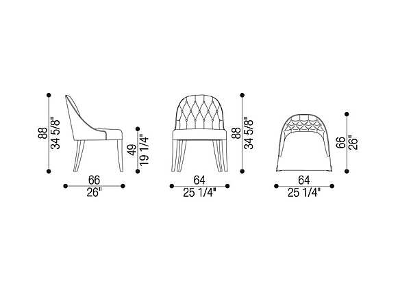 Chaise OPERA CONTEMPORARY 47018 usine OPERA CONTEMPORARY de l'Italie. Foto №3