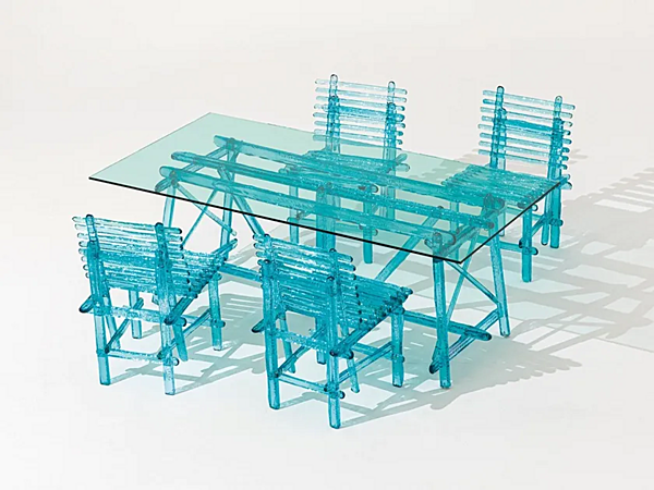 Chaise d'extérieur en polycarbonate A Mare Edra AMR010 usine EDRA de l'Italie. Foto №11