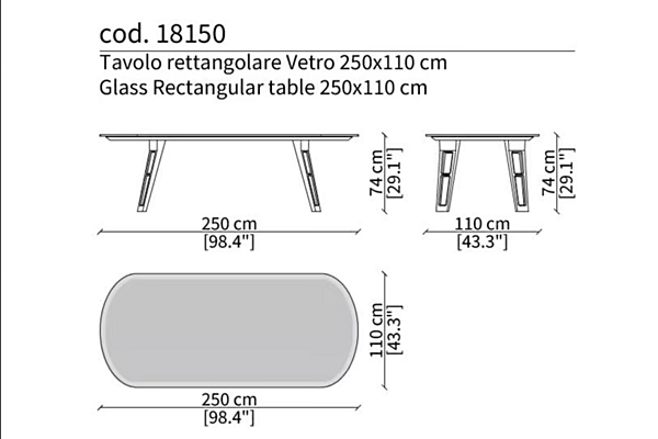 Table ovale en placage bois Axel Frigerio usine Frigerio de l'Italie. Foto №10