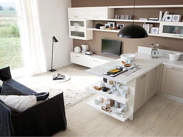 Cuisine en bois avec poignées Claudia LUBE CUCINE usine LUBE CUCINE de l'Italie. Foto №3
