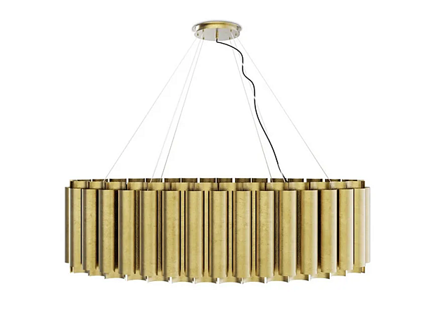 Lampe suspendue en laiton fait main Aurum III BRABBU usine BRABBU de l'Italie. Foto №1