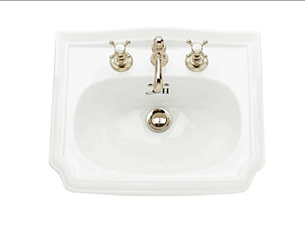 Lavabo en porcelaine encastré Balasani Gentry Home