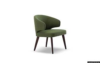 Chaise Minotti Aston “Lounge”  usine Minotti de l'Italie