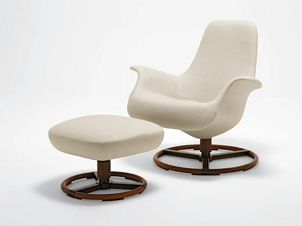 Pouf en tissu inclinable GIORGETTI COLLECTION 70606, 70607 usine GIORGETTI de l'Italie. Foto №2