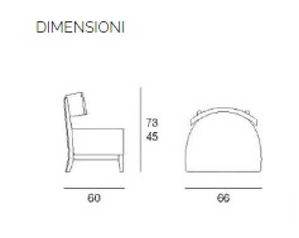 Fauteuil PACINI &amp; CAPPELLINI 5440 usine PACINI & CAPPELLINI de l'Italie. Foto №5