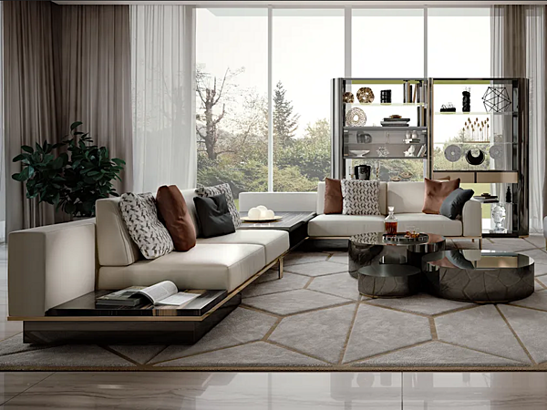 Canapé d'angle en cuir collection Ikat Bizzotto Italia usine Bizzotto Italia de l'Italie. Foto №3