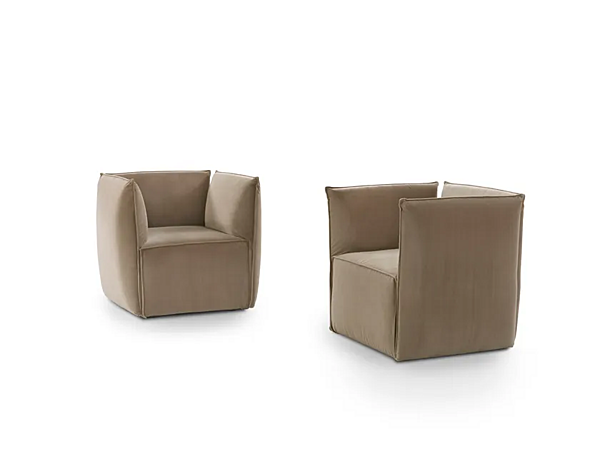 Fauteuil en tissu avec housse amovible et accoudoirs GYFORM Yole usine Gyform de l'Italie. Foto №2