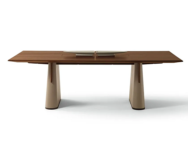Table rectangulaire en bois Fang GIORGETTI 67000, 67001, 67005, 67006 usine GIORGETTI de l'Italie. Foto №1
