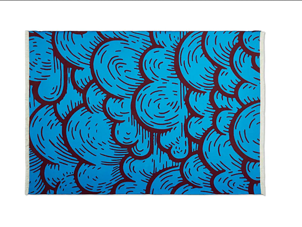 Couverture en laine et coton avec motif graphique CASSINA Toncloud usine CASSINA de l'Italie. Foto №1
