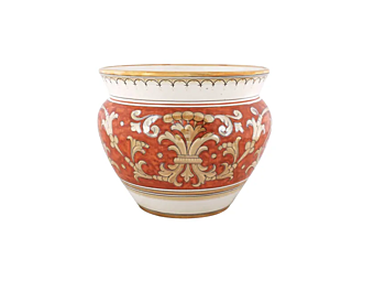 Pot de fleurs en céramique Lustro Impero L_Antica Deruta LI/680/30