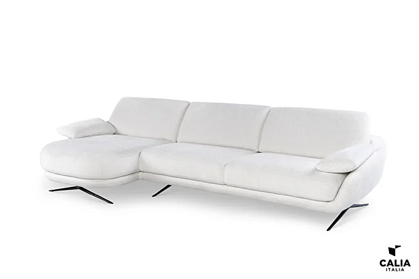 Canapé en tissu avec méridienne et appuie-tête Calia Italia Regal E PREMIUM 1205 usine Calia Italia de l'Italie. Foto №2