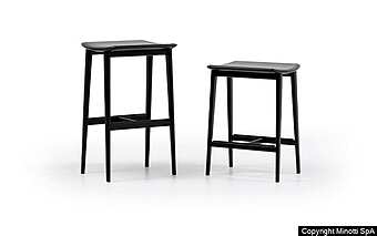 Chaise Minotti Fynn "Stool" Chaise Minotti Fynn "Stool" usine Minotti de l'Italie