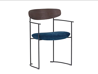 Fauteuil facile en tissu et métal avec housse amovible Potocco Keel 922 P 922/P