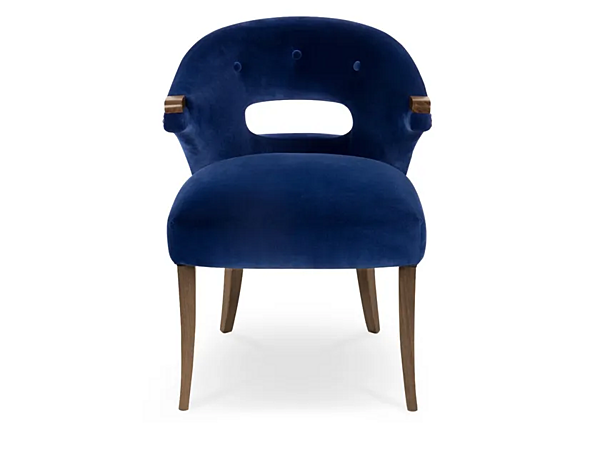 Fauteuil en velours rembourré avec accoudoirs Nanook BRABBU usine BRABBU de l'Italie. Foto №2