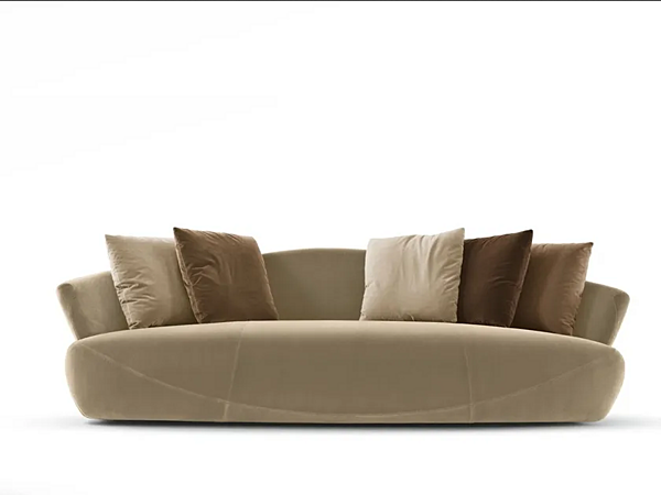 Canapé en tissu avec dossier rembourré GIORGETTI Solemyidae 69850, 69860 usine GIORGETTI de l'Italie. Foto №1