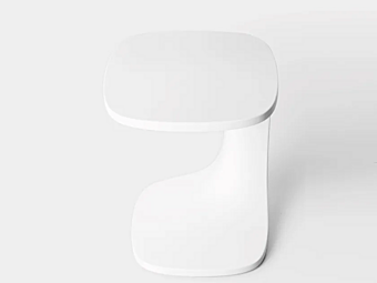 Table basse carrée en plastique pour jardin Kristalia Font