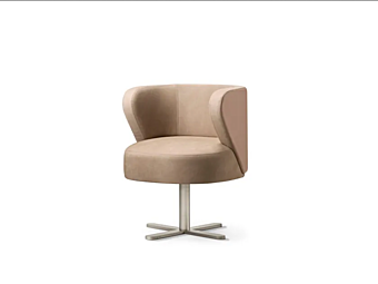 Chaise pivotante rembourrée avec accoudoirs en tissu Spritz GHIDINI1961 Chaise pivotante rembourrée avec accoudoirs en tissu Spritz GHIDINI1961 usine GHIDINI1961 de l'Italie