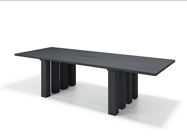 Table à manger rectangulaire en bois massif La Basilica CASSINA usine CASSINA de l'Italie. Foto №5