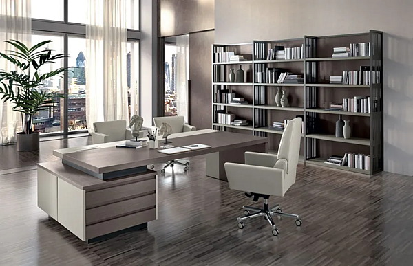 Chaise de direction en cuir avec dossier haut ARES i 4 Mariani usine i 4 Mariani de l'Italie. Foto №3