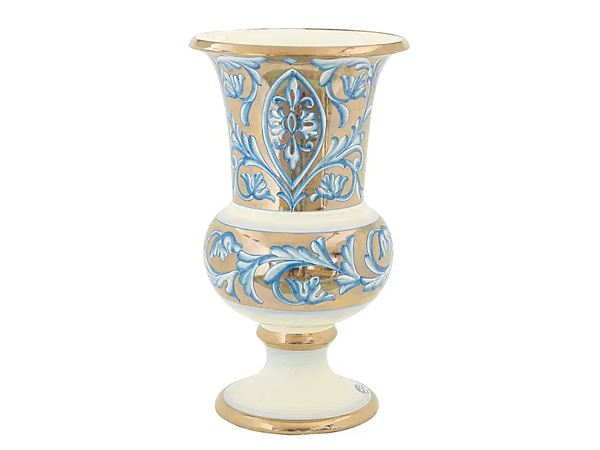 Vase en céramique Zodiaco Oro L_Antica Deruta ZD/1055/50 usine L'Antica Deruta de l'Italie. Foto №1