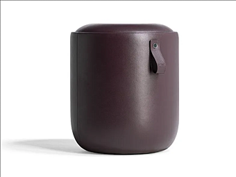 Pouf en cuir POLTRONA FRAU Bay System usine POLTRONA FRAU de l'Italie