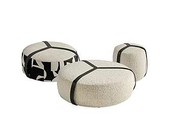 Pouf Gianfranco Ferré Home BROOKLYN usine Gianfranco Ferré Home de l'Italie