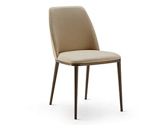 Chaise en cuir rembourrée MAX Eforma Chaise en cuir rembourrée MAX Eforma usine Eforma de l'Italie