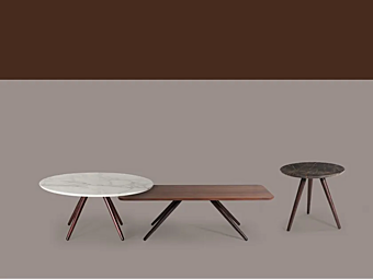 Table basse rectangulaire en marbre léger Borzalino LIGHT 5, LIGHT 1 usine Borzalino de l'Italie