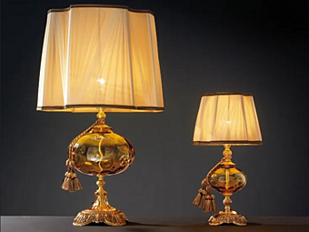 Lampe de table en métal Teseo LG1 LP1 Euroluce Lampadari