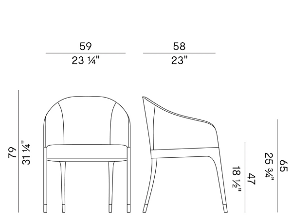 Fauteuil en cuir écologique avec accoudoirs Miura 776 PW Potocco 776PW usine POTOCCO de l'Italie. Foto №3