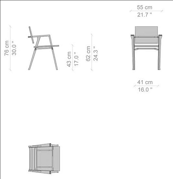 Fauteuil en bois CASSINA 832 Luisa usine CASSINA de l'Italie. Foto №6