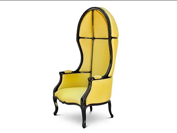 Fauteuil haut en satin Namib BRABBU usine BRABBU de l'Italie. Foto №2
