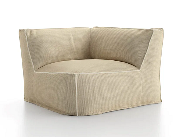 Fauteuil d'angle en tissu doux Atmosphera CX.SF.MA usine ATMOSPHERA de l'Italie. Foto №1