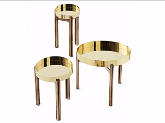 Table basse ronde en laiton Twelve Gallotti&Radice Table basse ronde en laiton Twelve Gallotti&Radice usine Gallotti & Radice de l'Italie