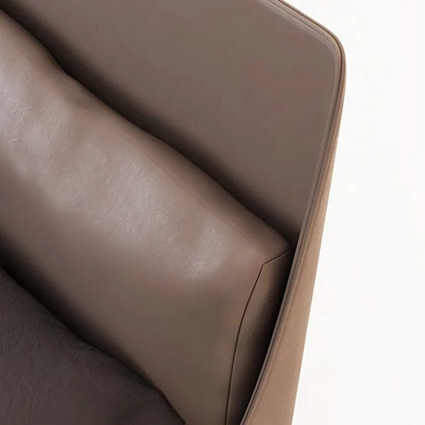 Lit double avec tête de lit rembourrée en nubuck FORMITALIA Futura usine FORMITALIA de l'Italie. Foto №6