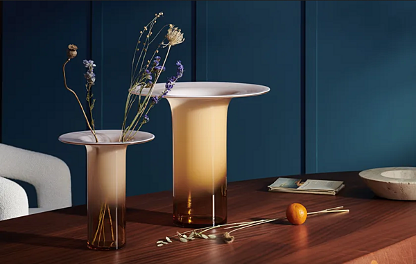 Vase en verre soufflé Silvan CASSINA 08801, 08802, 08811, 08812 usine CASSINA de l'Italie. Foto №3